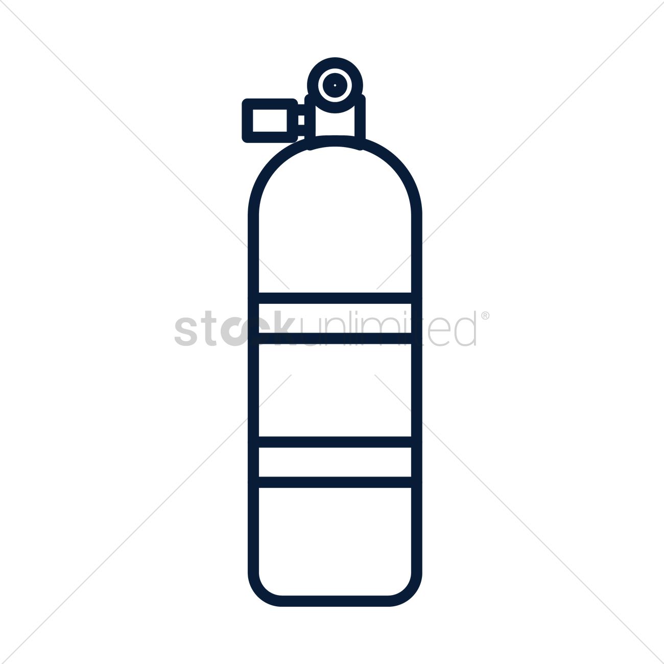 1300x1300 Oxygen Tank Vector Image