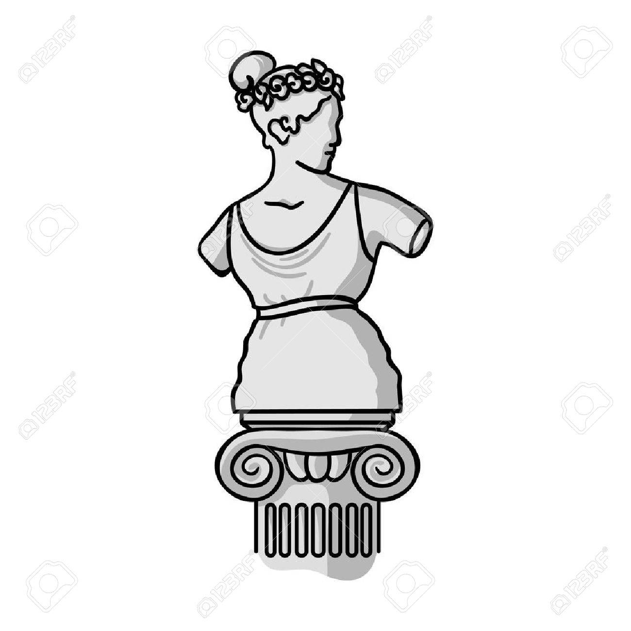 1300x1300 Sculpture Clipart Black And White