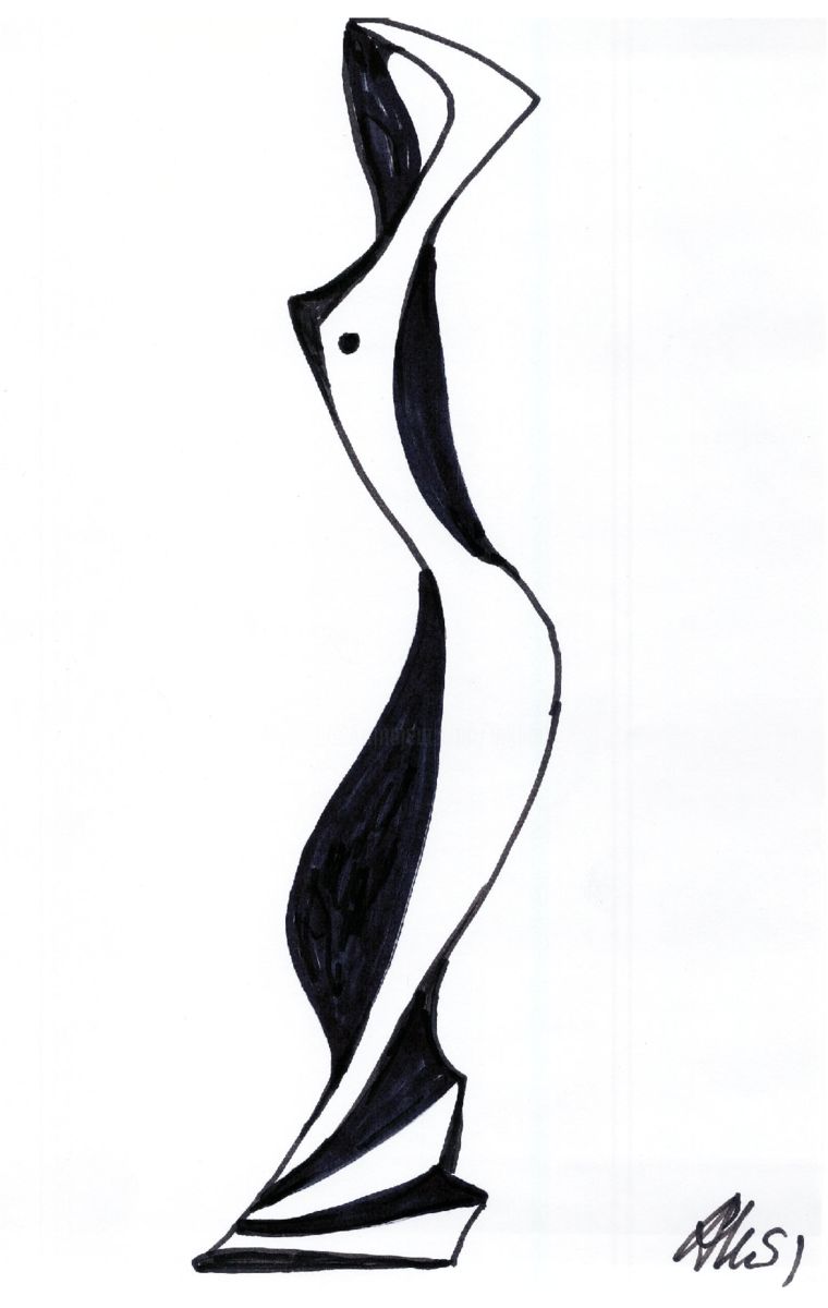 760x1200 Sketch Of Sculpture