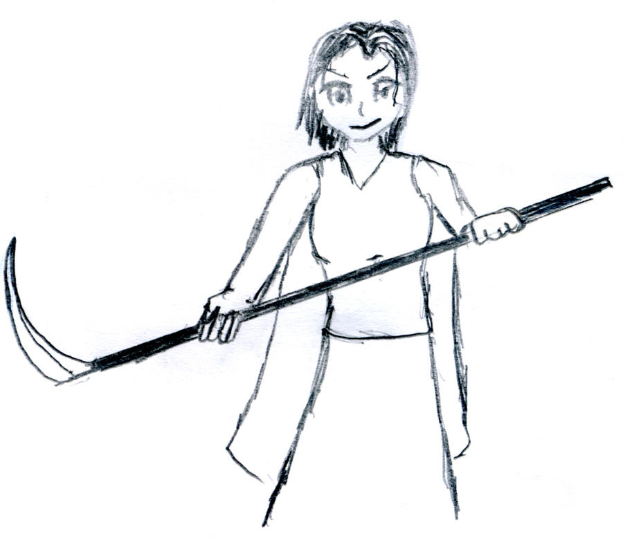 900x778 girl holding scythe