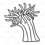 160x160 Abeka Clip Art Sea Anemone Blue And Yellow