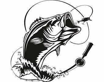 340x270 Bass Clipart Etsy