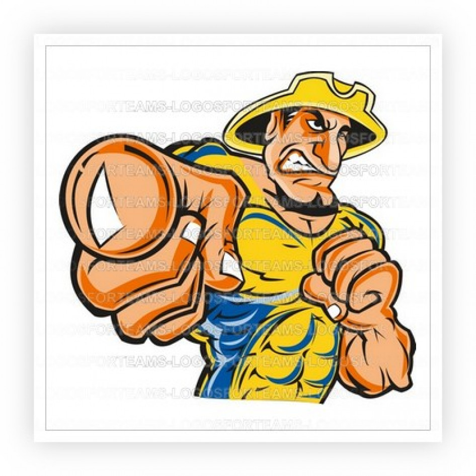 946x946 Mascot Logo Part Of A Pointing Sea Captain Mascot In Color