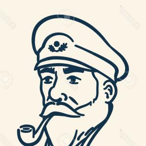 300x300 Sea Captain With Smoking Pipe Vector Sohadacouri