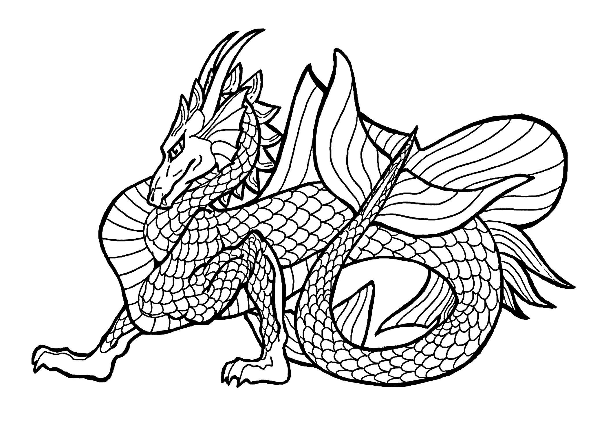 2079x1483 Ninjago Dragon Coloring Pages For Kids, Printable Free Color