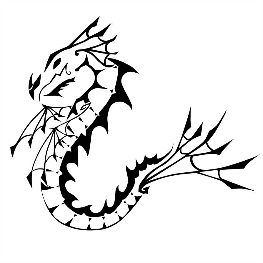 894x894 Sea Dragon Tattoo
