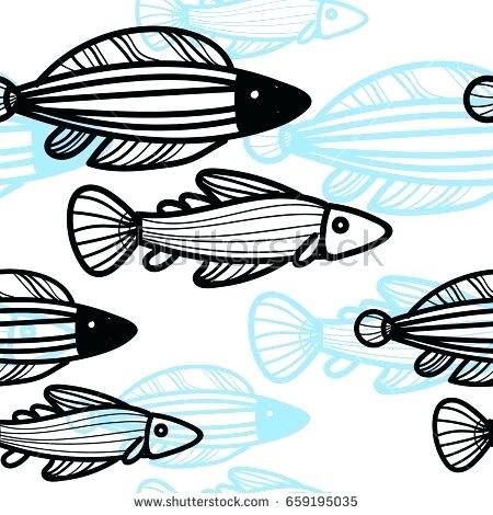 450x470 Sea Fish Drawing Deep Sea Friends