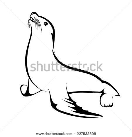 Sea Lion Drawing | Free download on ClipArtMag