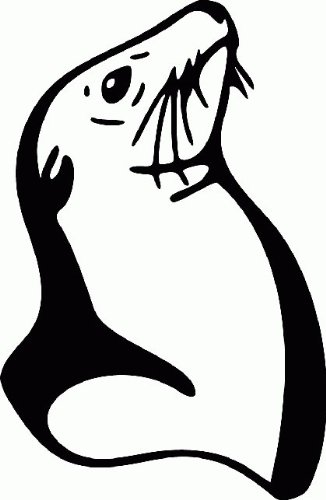 326x500 Sticker Seal, Sea Lion Seal X Cm Wall Sticker Living