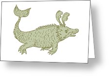 226x170 Ancient Sea Monster Drawing Digital Art