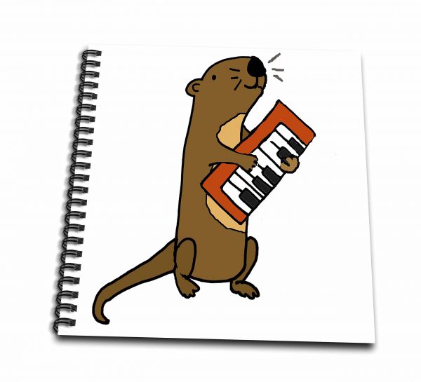 600x545 Db Funny Cute Sea Otter Playing Musical Keyboard