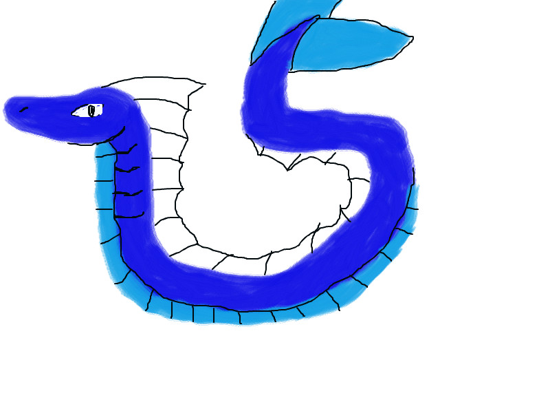 800x600 Sea Serpent A Fantasy Speedpaint Drawing