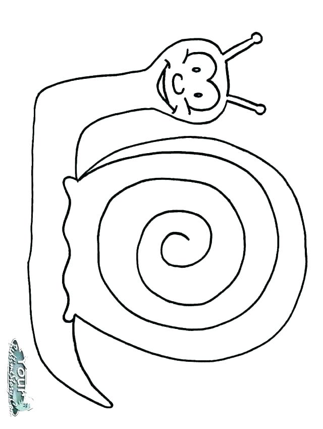 640x849 Snail Coloring