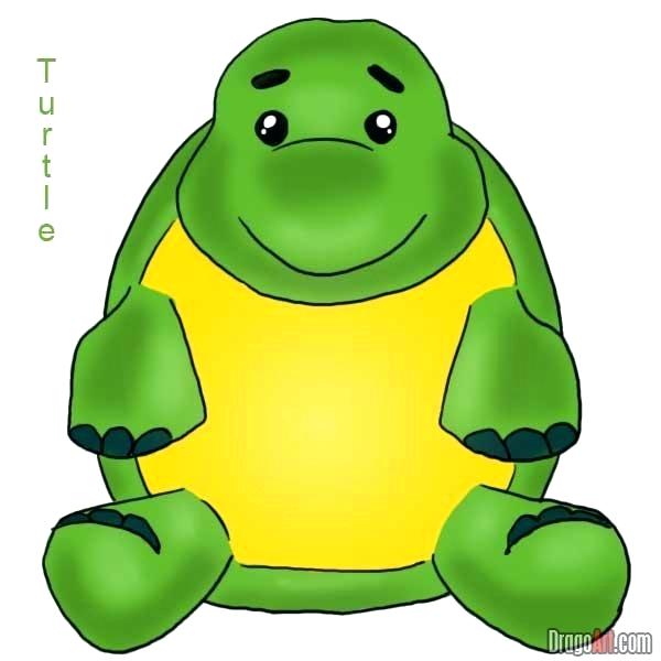 600x600 How To Draw A Cartoon Sea Turtle Step