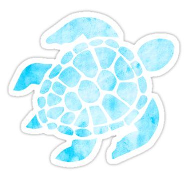 375x360 Sea Turtle Sticker Sticker In Products Stickers, Laptop