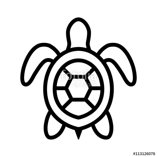 Sea Turtle Line Drawing | Free download on ClipArtMag