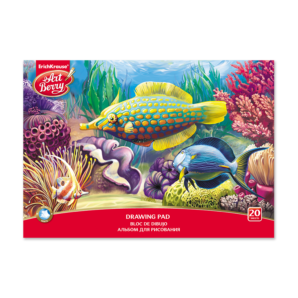 1024x1024 drawing pad undersea world, sheets