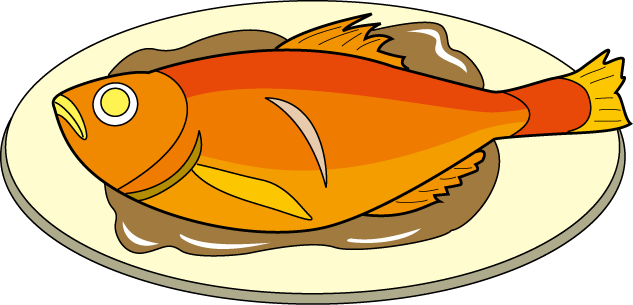 633x305 Collection Of Free Meat Drawing Fish Dish Download On Ui Ex