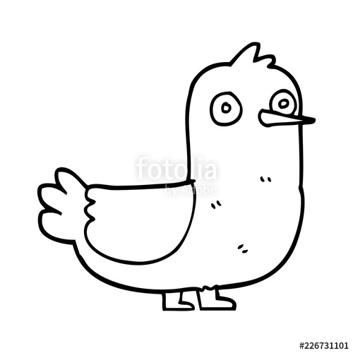 500x500 Line Drawing Cartoon Seagull Stock Image And Royalty Free Vector