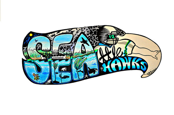 600x398 Seahawks Drawings Fine Art America