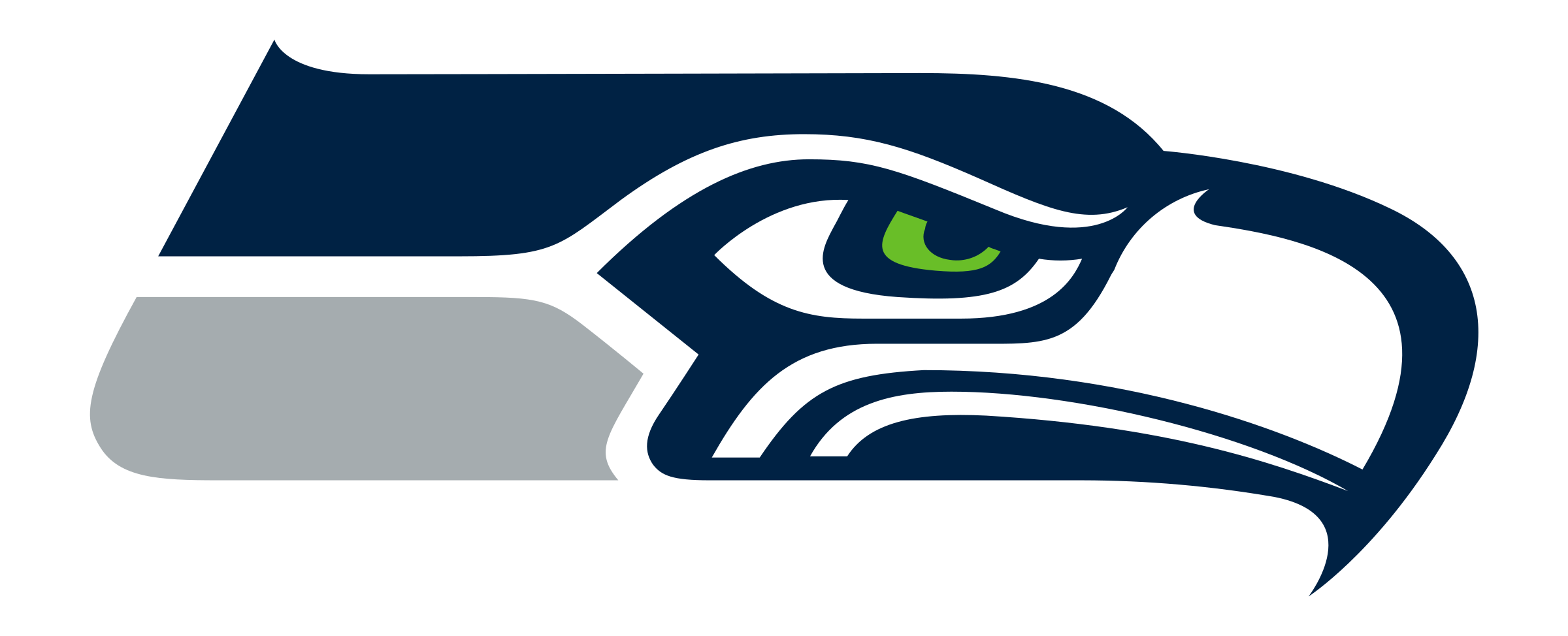 2400x974 Seattle Seahawks Logo Png Transparent Vector