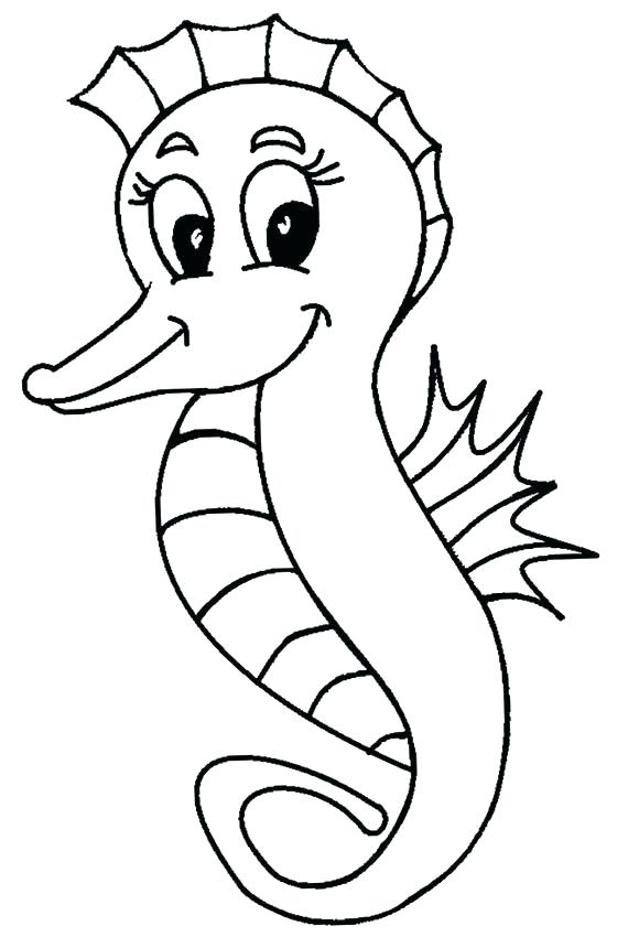 Seahorse Cartoon Drawing | Free download on ClipArtMag