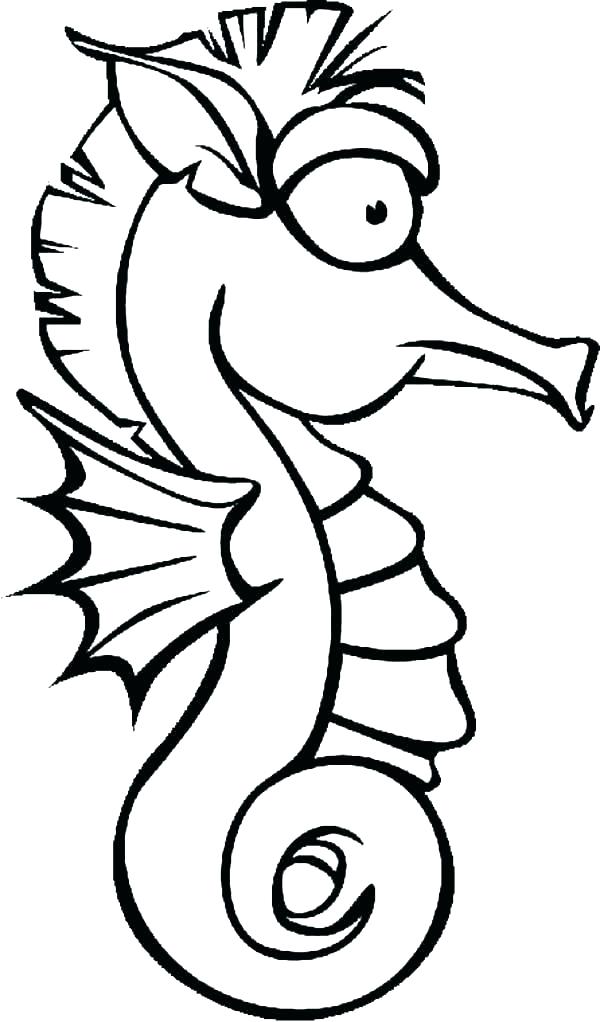 600x1022 Seahorse Coloring Pages Seahorse Coloring Pages Library Mandala