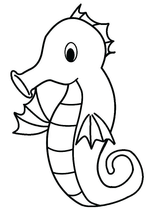 607x850 Seahorse Coloring Pictures Seahorse Coloring Book Child Drawing