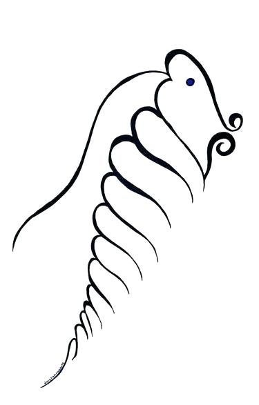 375x587 Seahorse How To Draw