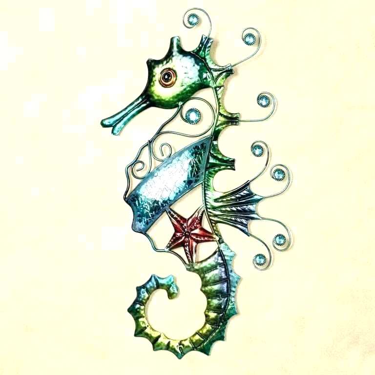 768x768 Driftwood Seahorse Wall Art Sea Horse Wall Decor Nautical Seahorse