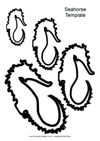 320x452 Seahorse Templates Outline Seahorse Templates For Preschoolers