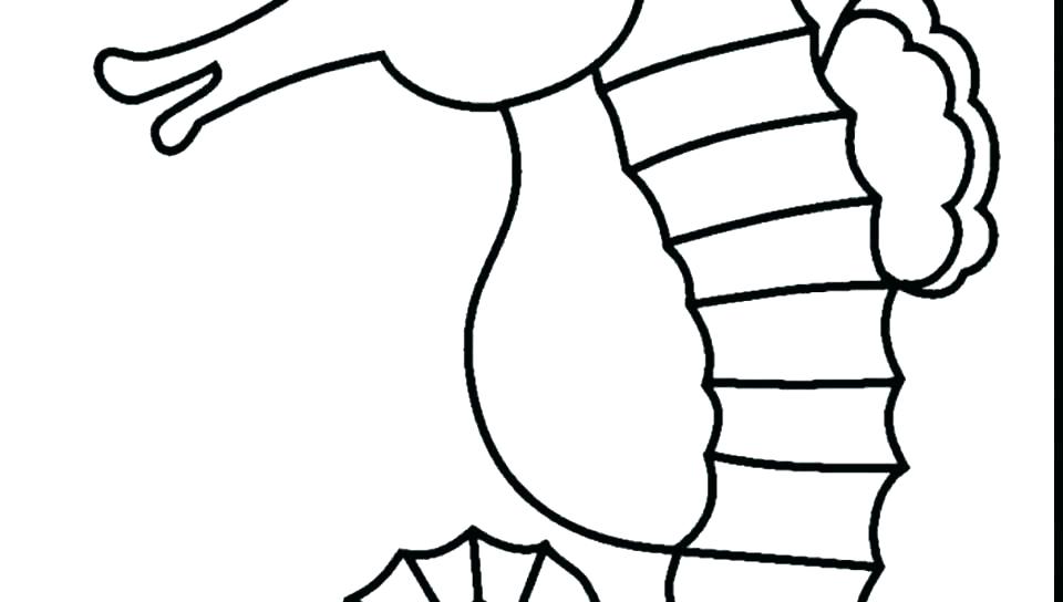 960x544 Coloring Pages Seahorse Coloring