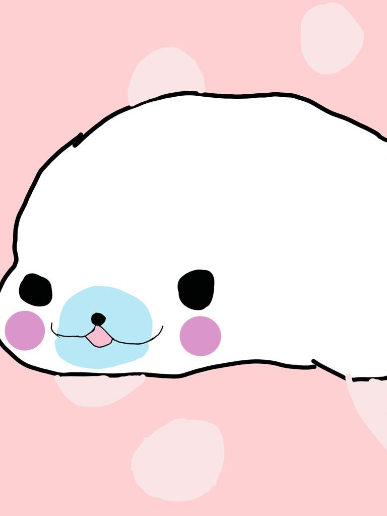 768x1024 Cute Seal Drawing!