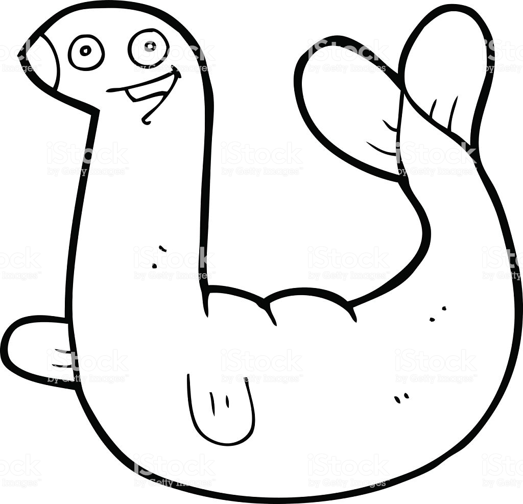 1024x987 Collection Of 'seal Drawing' Download More Than Images