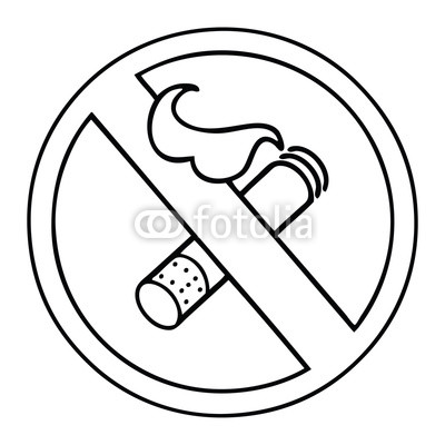 400x400 Line Drawing Cartoon No Smoking Allowed Sign Buy Photos Ap