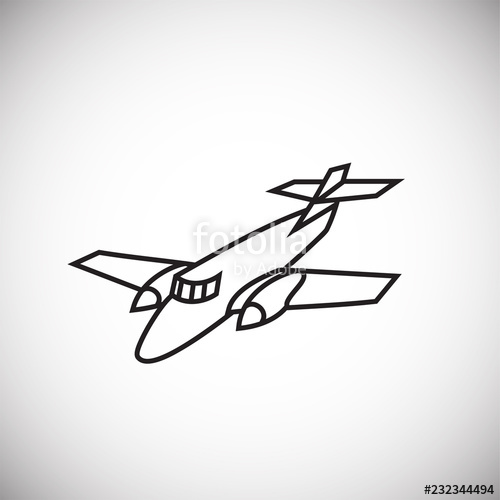 500x500 Plane On White Background Icon Stock Image And Royalty Free