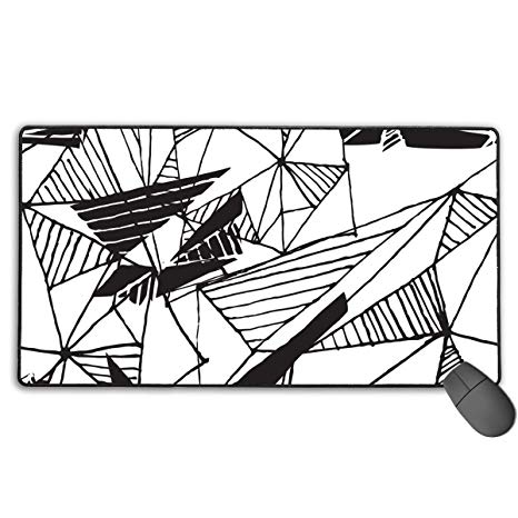 466x466 Large Gaming Mouse Pad Geometric Non Slip Rubber