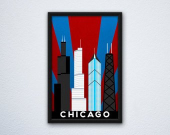 340x270 Willis Tower Poster Etsy