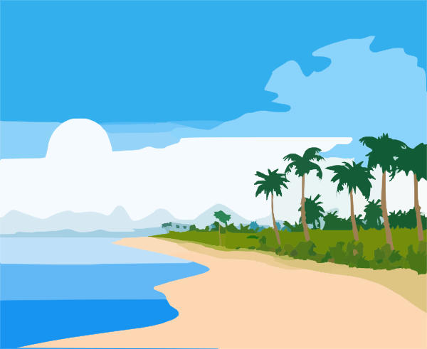 600x491 Seashore Clipart