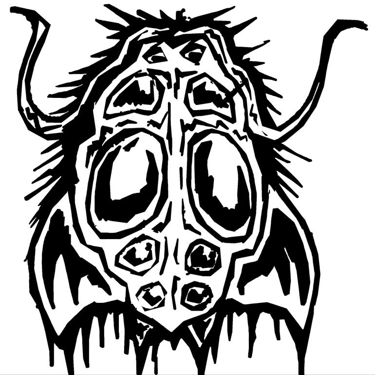 770x770 Insectoid Head Drawing