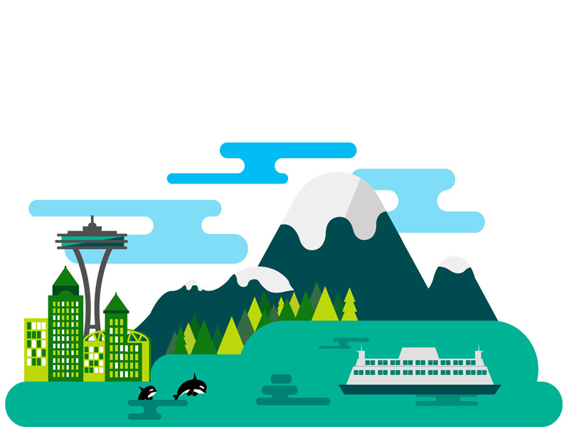800x600 Seattle Illustration