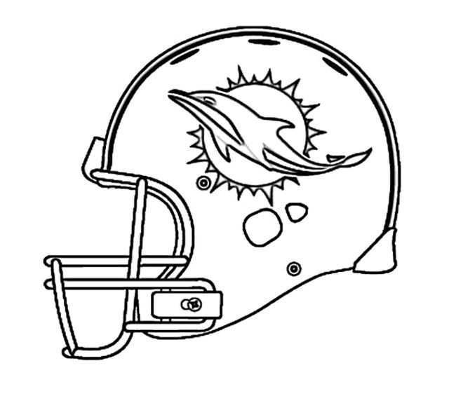 650x575 Miami Dolphins Logo Coloring