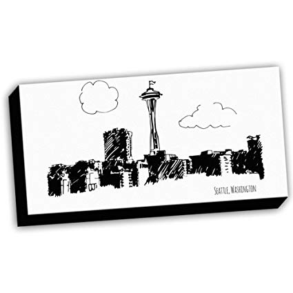 425x425 Sketch Of Seattle Cityscape Urban Drawing