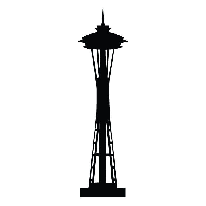 721x721 seattle space needle silhouette art docent seattle tattoo