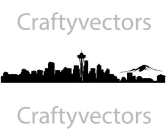340x270 Seattle Skyline Etsy