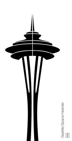 236x461 Space Needle Outline Clipart Tattoo Ideas Seattle Tattoo