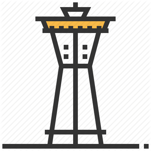 512x512 Space Needle Skyline Outline Transparent Png Clipart Free