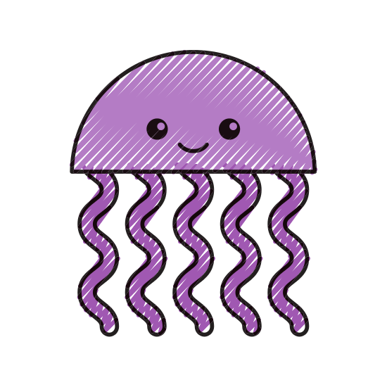 550x550 undersea drawing jellyfish frames illustrations hd images