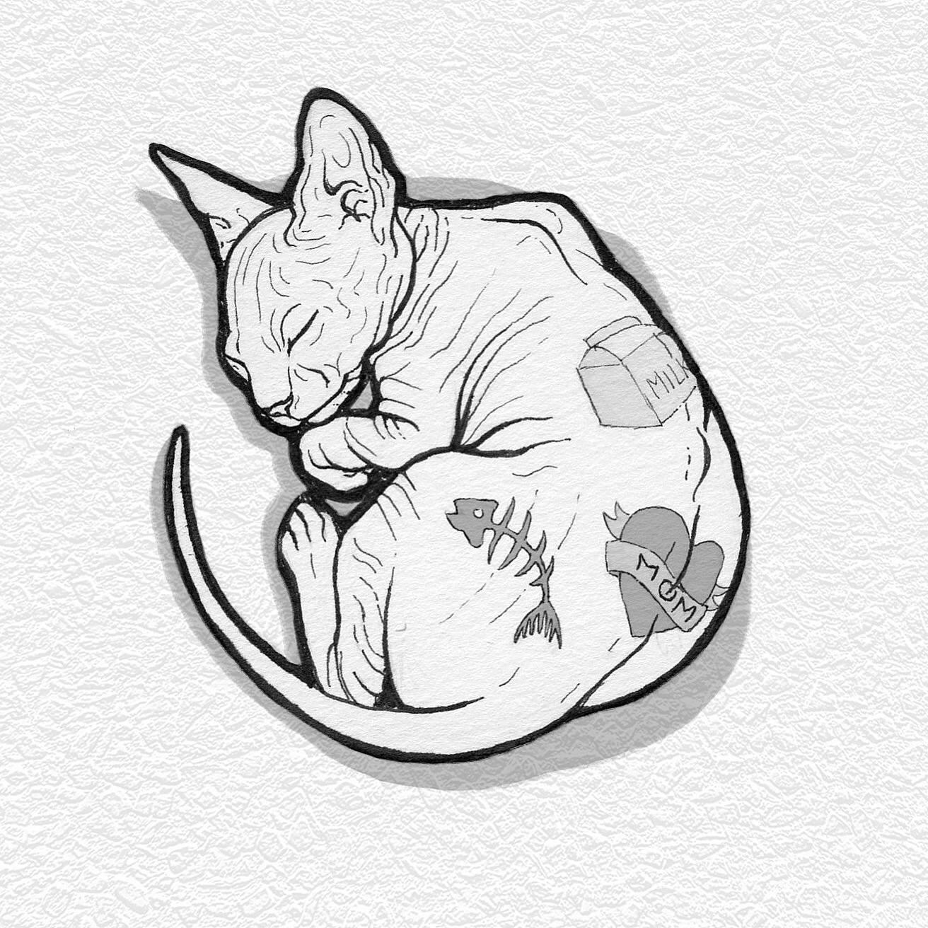1312x1312 My Second Post For Inktober Tranquil No Cats Were Harmed