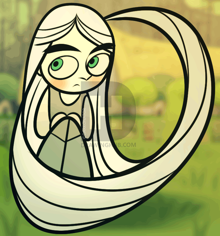 703x753 How To Draw Aisling From The Secret Of Kells, Step